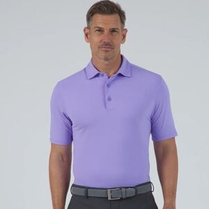 IBKUL Icefil Short Sleeve Polo Shirt Violet Purple Embroidered logo